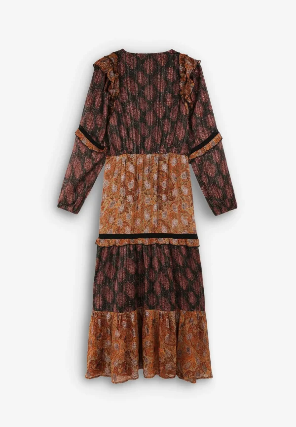 scalperscompany Vestido Midi Paisley Lurex-Mujer Vestidos Y Monos