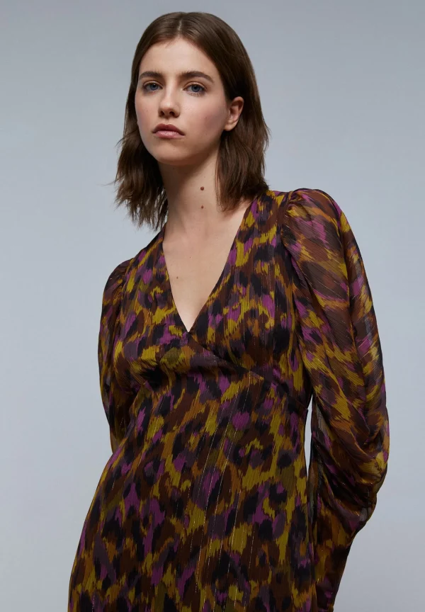 scalperscompany Vestido Midi Print-Mujer Vestidos Y Monos