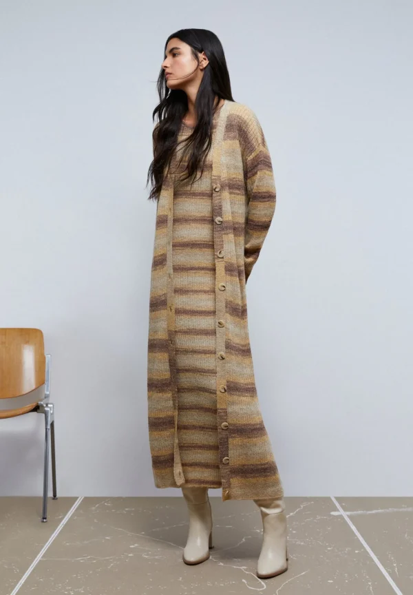 scalperscompany Vestido Midi Punto Rayas-Mujer Total Look