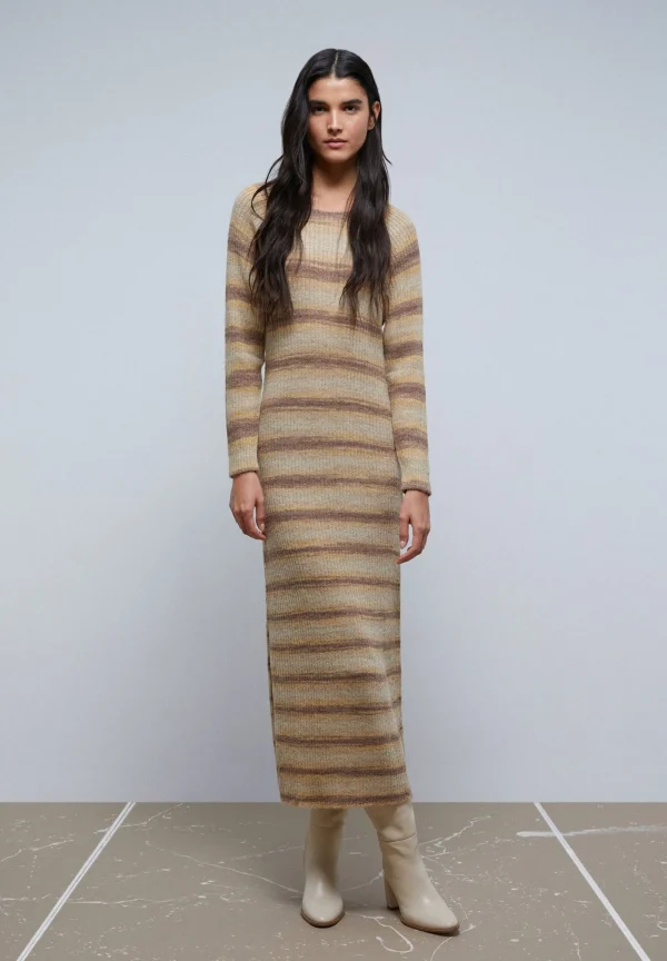 scalperscompany Vestido Midi Punto Rayas-Mujer Total Look