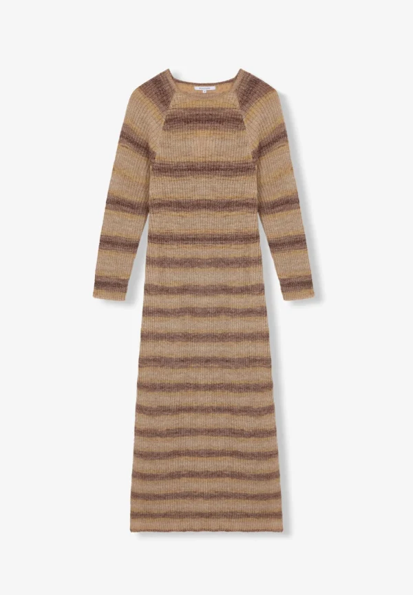 scalperscompany Vestido Midi Punto Rayas-Mujer Total Look