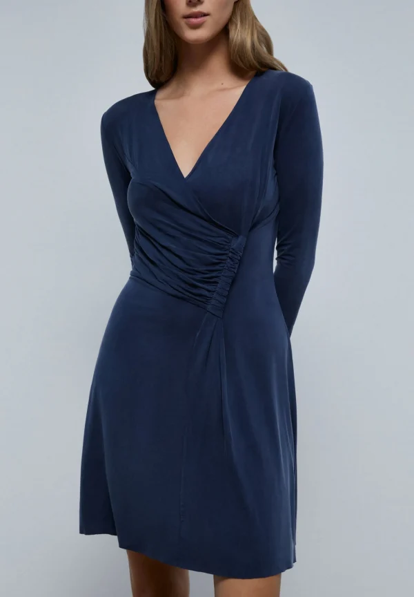 scalperscompany Vestido Mini Cupro-Mujer Vestidos Y Monos