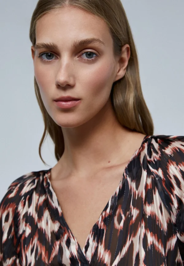 scalperscompany Vestido Mini Print Cruzado-Mujer Vestidos Y Monos