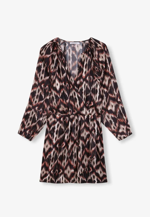 scalperscompany Vestido Mini Print Cruzado-Mujer Vestidos Y Monos