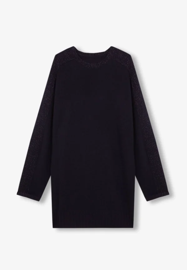 scalperscompany Vestido Mini Punto Lurex-Mujer Punto