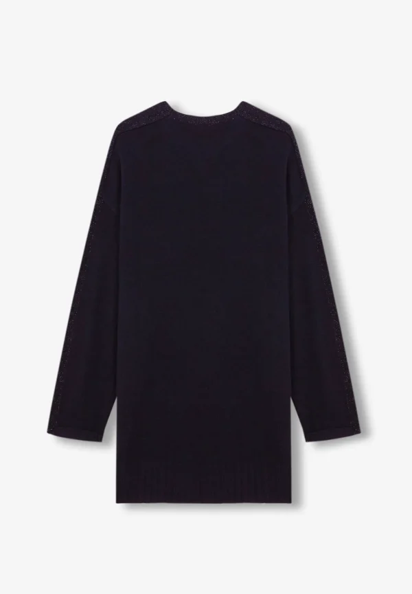 scalperscompany Vestido Mini Punto Lurex-Mujer Punto
