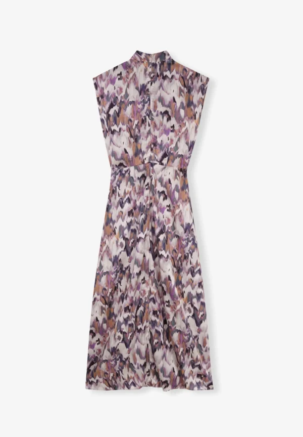scalperscompany Vestido Print Escote Nudo-Mujer La Gran Fiesta