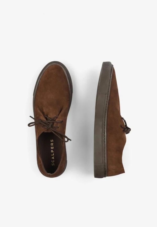 scalperscompany Zapato Cordones Piel Serraje-Hombre Casual