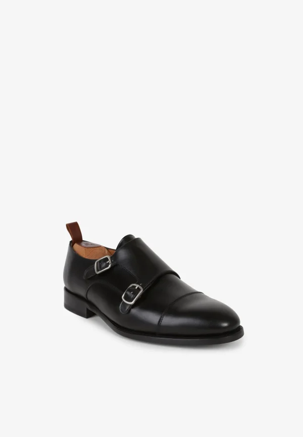 scalperscompany Zapatos Double Monk Vestir Piel-Hombre Formal