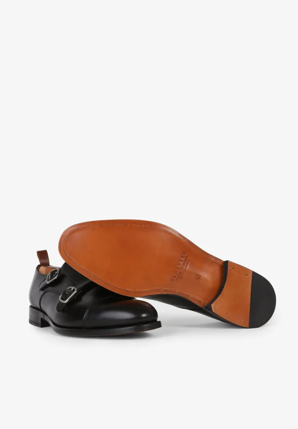 scalperscompany Zapatos Double Monk Vestir Piel-Hombre Formal