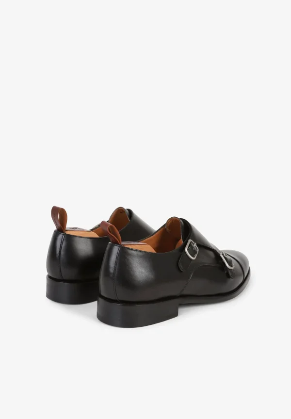 scalperscompany Zapatos Double Monk Vestir Piel-Hombre Formal