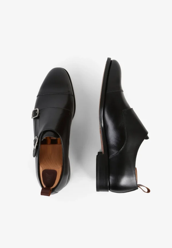 scalperscompany Zapatos Double Monk Vestir Piel-Hombre Formal
